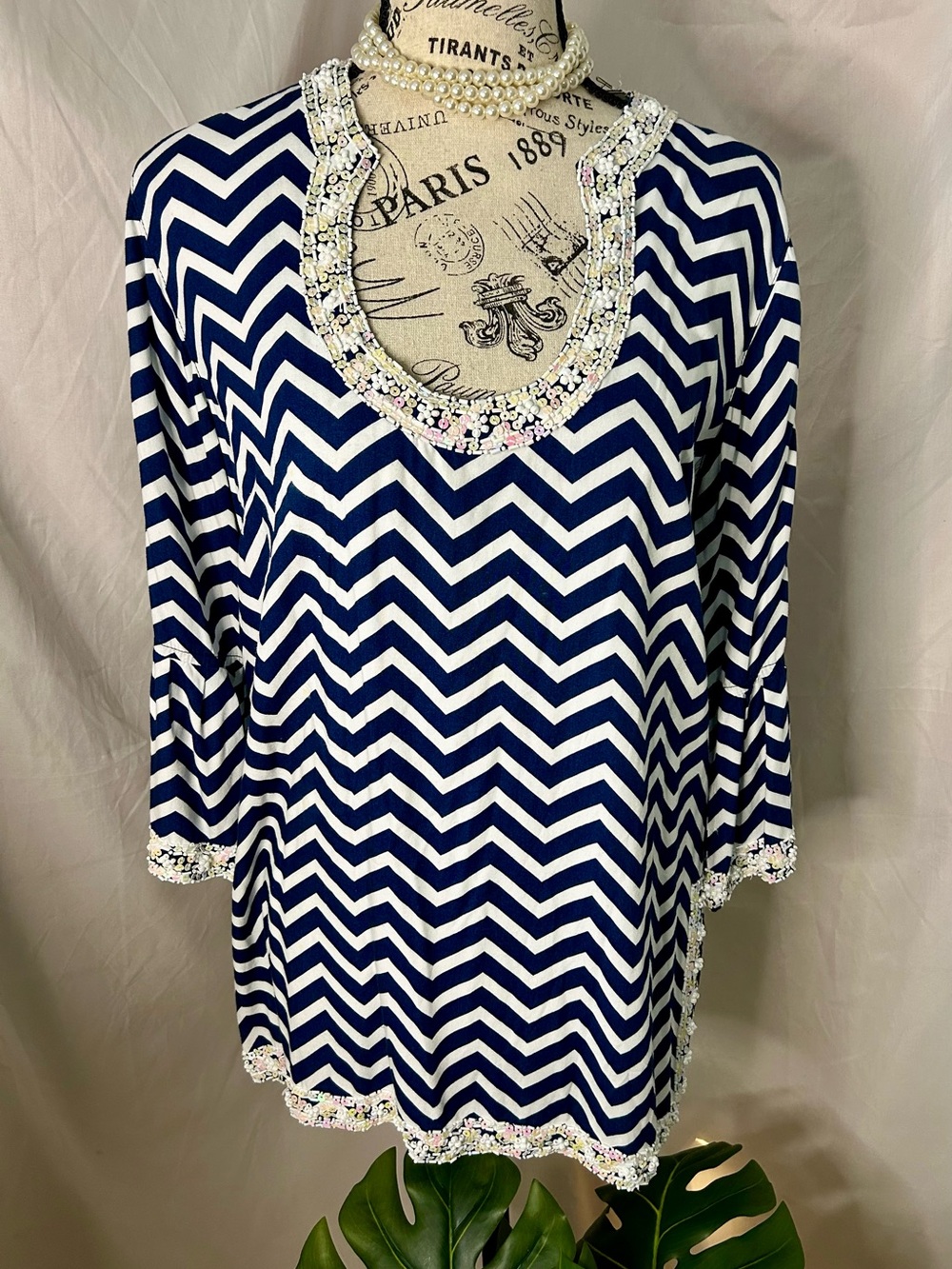 ResortwearCoastalChic PreppyStyleGrandmillennial BohoPreppy Escapada Chevron top